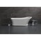 Aqua Eden 68.13 L, 28.75 W, Glossy White/Matte White, Solid Surface White Stone VRTSS673026 - alternate 2